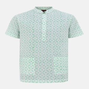 Green Printed Cotton Fatua